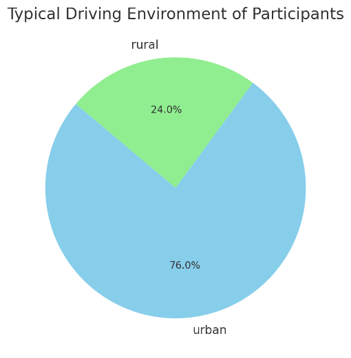 Typical Driving Environment of Participants